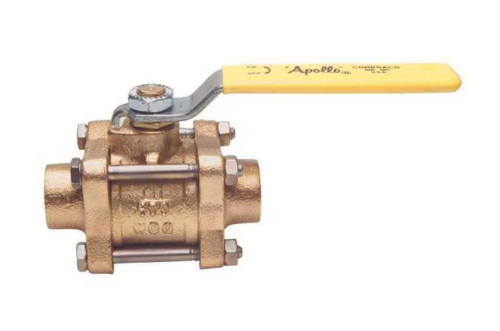 Apollo Valves 82245K1 82-200 Series 1 in. Bronze Full Port Solder 600# Ball Valve