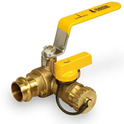 Everflow 706R034-NL 3/4 Press X Press Ball Valve with Hose Drain Lead Free