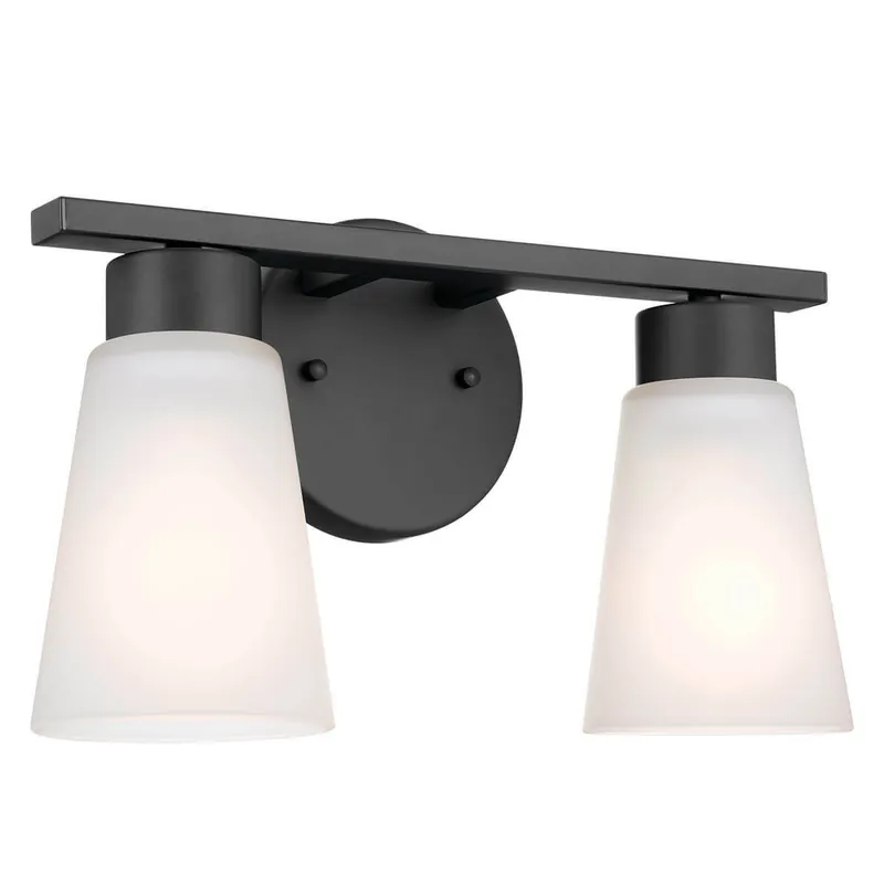 Kichler 55120BK The Stamos 14 2 Light Vanity Light