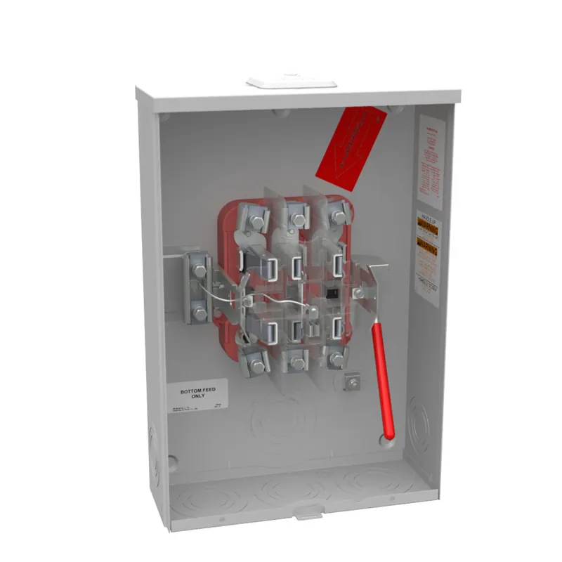 Milbank U4701-XL Single Position Meter Socket 200 Amp 3 Phase Ringless Lever 7 Term OH UG 600V