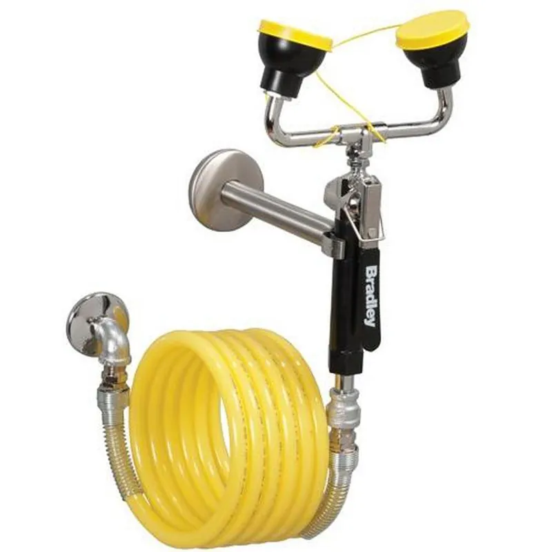Bradley S1944011ABC Halo 1/2 in. FNPT Wall Mount Dual Head Drench Hose