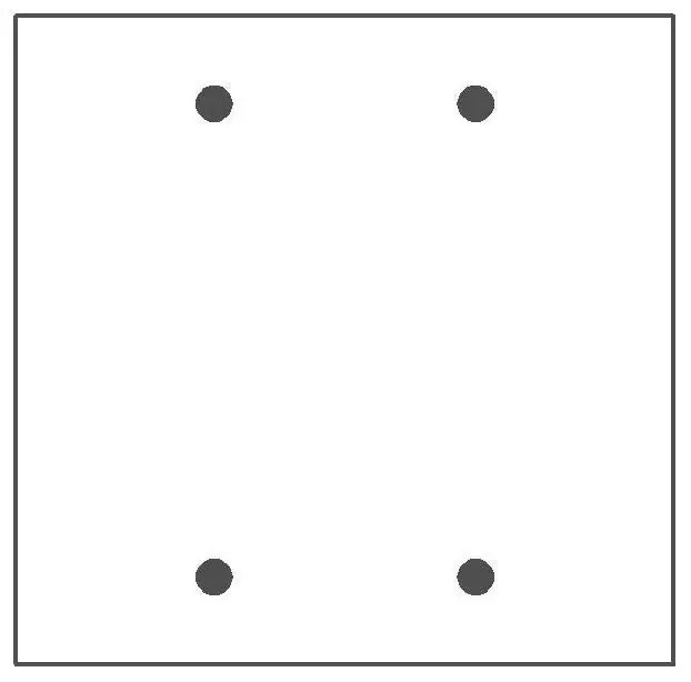 Mulberry 93152 Standard Blank Wallplate 2 Gangs 4.5 in H x 4.562 in W