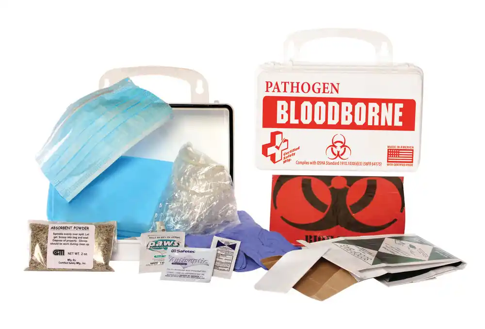 CERTIFIED SAFETY MFG. FK200-970 10 Unit Economy Bloodborne Pathogen Kit