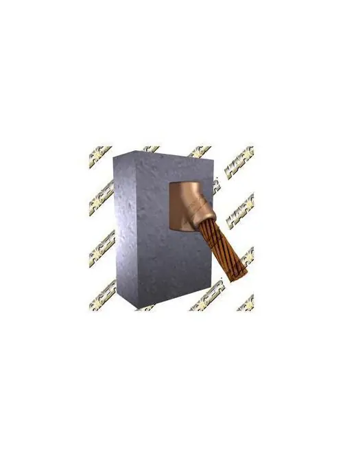 Harger VA2SV1.5X4B Harger Lightning & Grounding Lightning & Grounding 2 AWG 1-1/2 to 4 Inch Cable to Steel Surface Mold