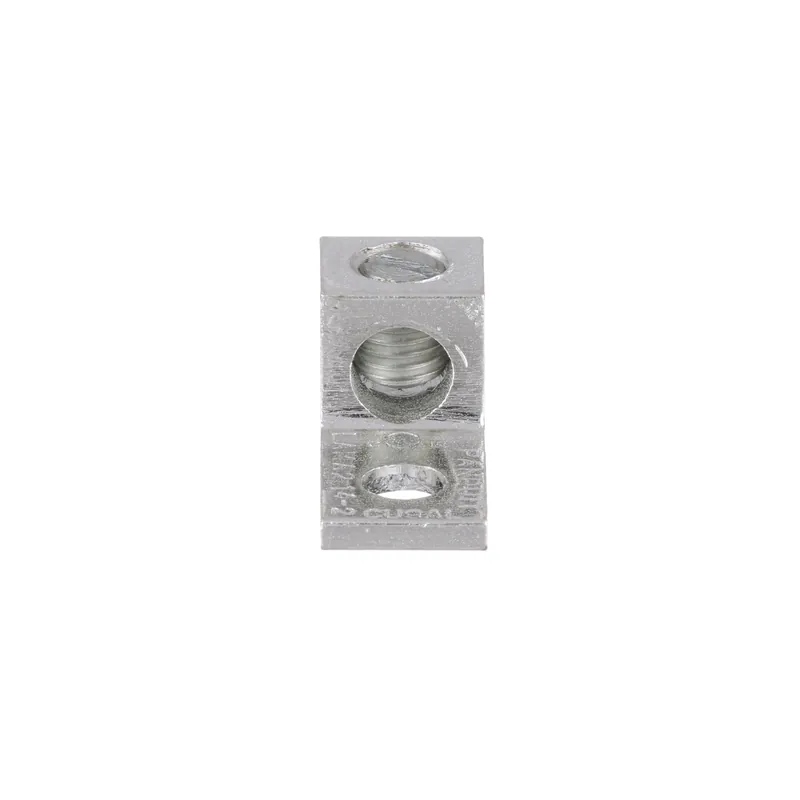 Panduit LAMA2-14-QY Mech Con, One Hole Lug, 2, Tin Plt Al, Strt, One 1/4 Stud