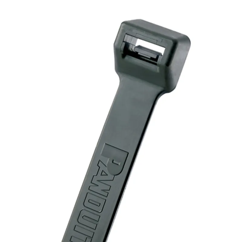 Panduit PLT5EH-NB-C0 Cable Tie, Black, UV PA6.6, 19.8L, 250lb, PK100