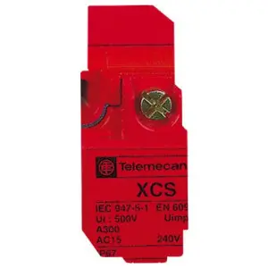 Telemecanique Sensors XCSA703 Key Operated Turret Head Slow Break 300V 10A Safety Interlock Switch