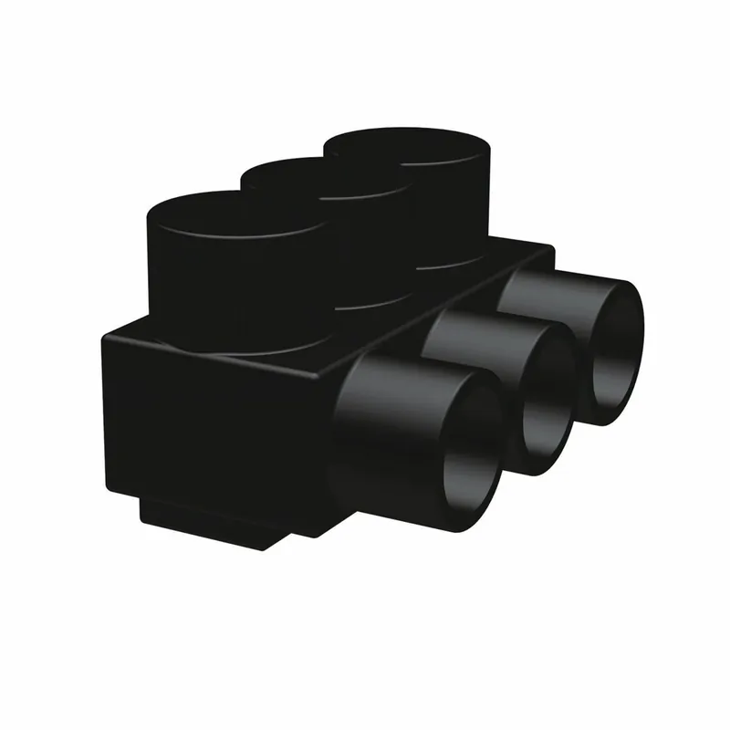 BURNDY 1PL44 UV Rated Black Unitap, 4, #14 - 4, 2.03 in L, 1.25 in W