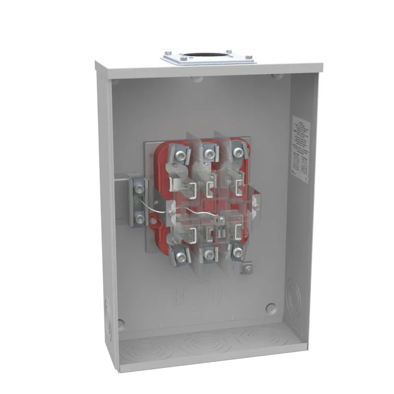 Milbank U3328-RXL Single Position Meter Socket 200 Amp 3 Phase No Bypass 7 Term OH UG 600V