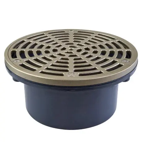 SIOUX CHIEF 843-4PNR DRAIN BIG MOUTH PVC 4 NI SATIN R&S