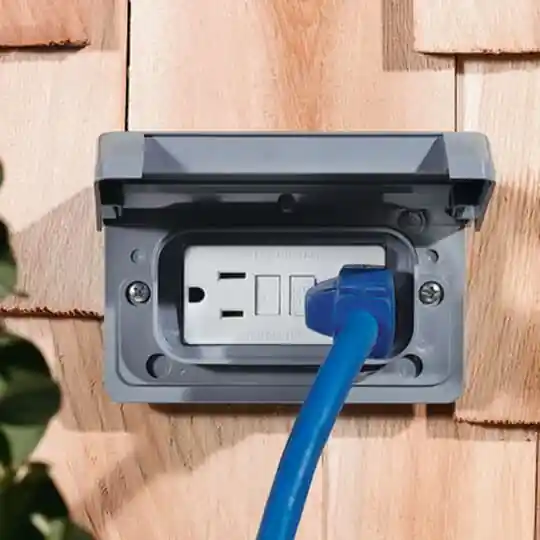 Carlon E98GHGN-CAR Weatherproof Cover Non-Metallic 1-Gang GFI Receptacle