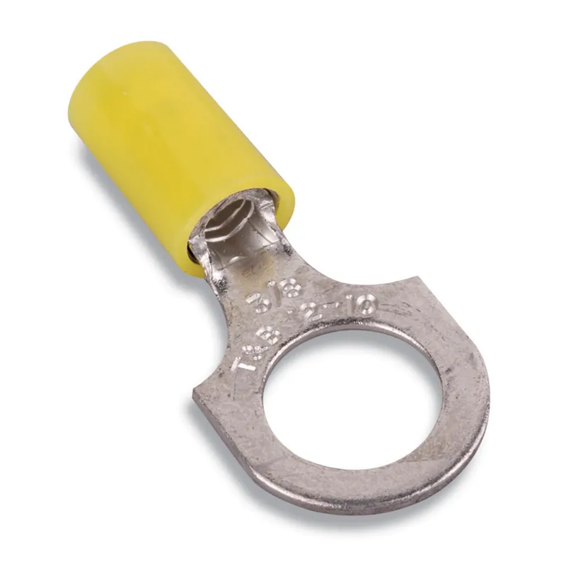 ABB RC10-516 Thomas & Betts RC10-516 5/16 Inch Bolt Hole 12-10 AWG Wire Range Yellow Insulated Nylon Ring Terminal