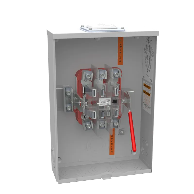 Milbank U9701-RXL-ALT Single Position Meter Socket 200 Amp 3 Phase Ringless Lever 7 Term