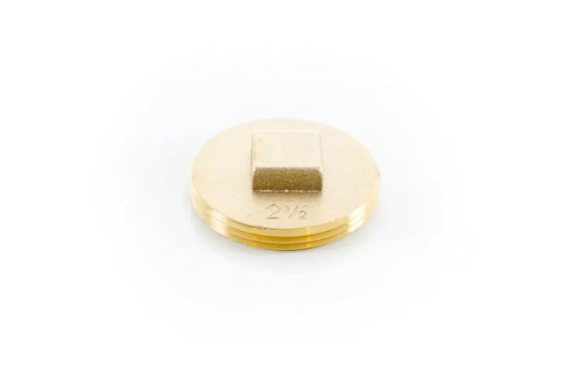 Pasco 1854-T 2-1/2 Brass Clean Out Plug - CS Tapped