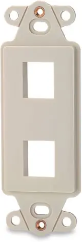 Signamax DA-2-DI 2-Port Decora Style Keystone Adapter, Dark Ivory