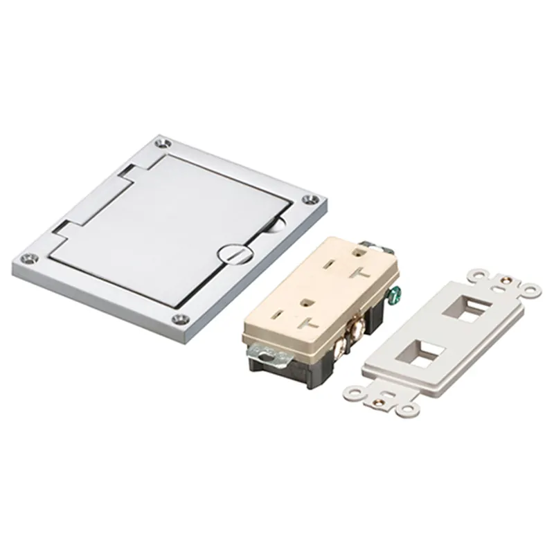 Arlington FLBC8501NL Nickel Single Gang Cover Kit with Flip Lid Cover