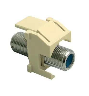 Legrand-On-Q WP3481LA F-Connector Standard Keystone Insert, Light Almond