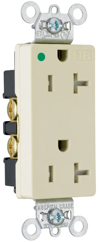 Pass & Seymour TR26362-HGRED TR DECO RECEP 20A