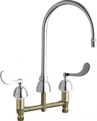 Chicago Faucet 786-GN8AE36ABCP Concealed Kitchen Sink Faucet 1.5 GPM