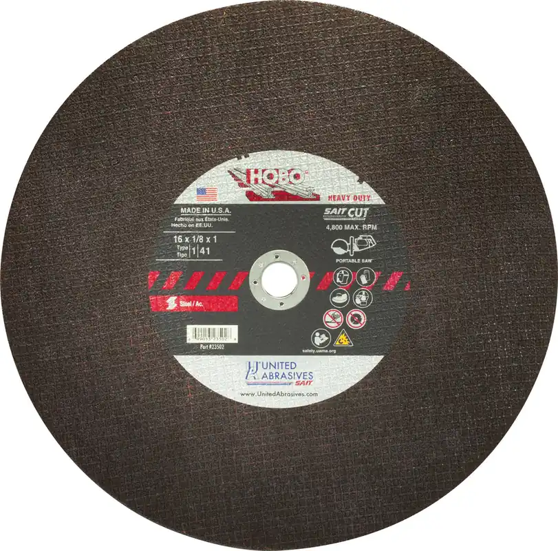 United Abrasives SAIT 23501 14 x 1/8 1 Hobo Cut-Off Blade
