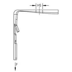 nVent CADDY CATHPA4 CAT HP J-Hook Angle Bracket, 150 lb Static Load, 1/4 Hole