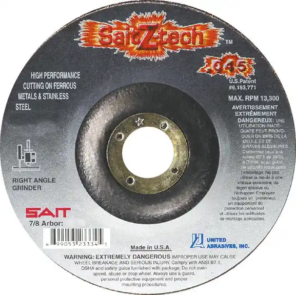 United Abrasives SAIT 23337 Sait 7 x .045X7/8 Z-Tech 23337 Dt United Abrasives
