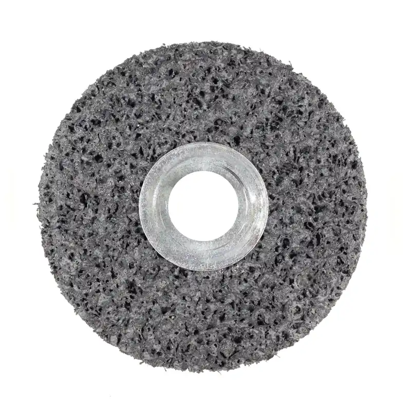 3M 7000045860 Scotch-Brite Clean and Strip Unitized Wheel, 3 in Diameter, 1/4 in Center Hole, 1 in Width, Extra Coarse