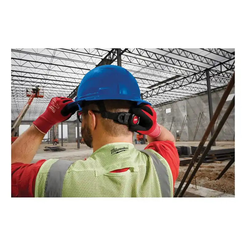 Milwaukee 48-73-1108 Red Front Brim Hard Hat with 4-Point Ratcheting Suspension - Type 1, Class E