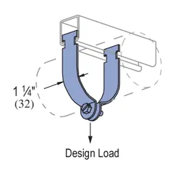 Atkore P1113-EG Unistrut Pipeclamp, 1 in Conduit, 600 lb Load