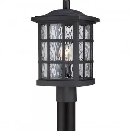 Quoizel Inc SNN9009K Outdoor Lantern 100 W Incandescent Lamp Mystic Black