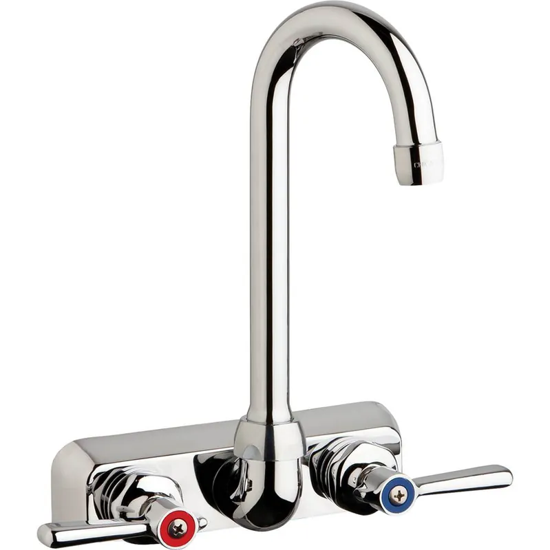 Chicago Faucet W4W-GN1AE35-369AB Workboard Faucet, 1.5 gpm, 4 inch Wall