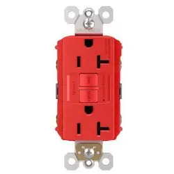 Pass & Seymour 2097-RED Duplex Type High Impact Resistant Thermoplastic Material Red