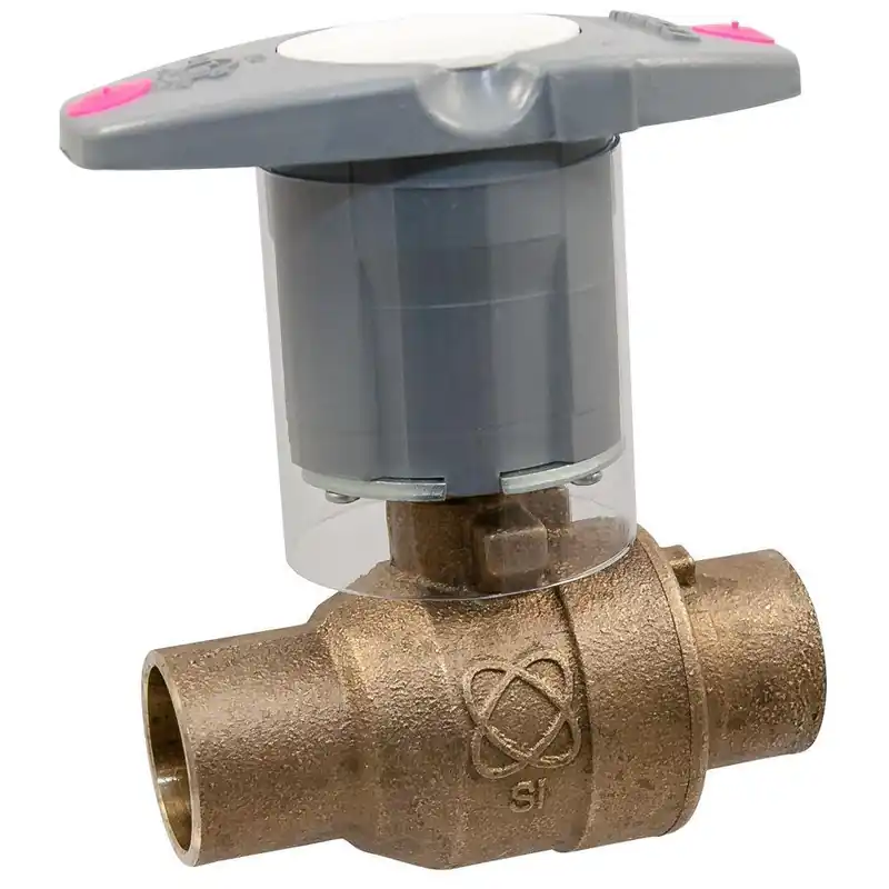 NIBCO NJ83HN6 S-585-66-LF 1/2 in. Silicon Bronze Full Port Solder 600# Ball Valve