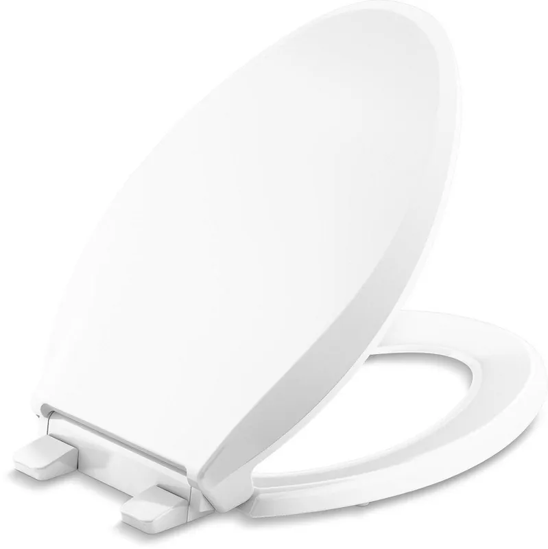 KOHLER 4636-RL-0 Cachet Elongated Closed-Front Toilet Seat with Soft Close and Quick Release
