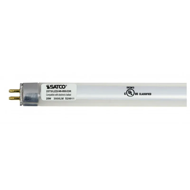 SATCO S29911 LED Lamp 25 W T5 LED Miniature Bi-pin Base 5000K
