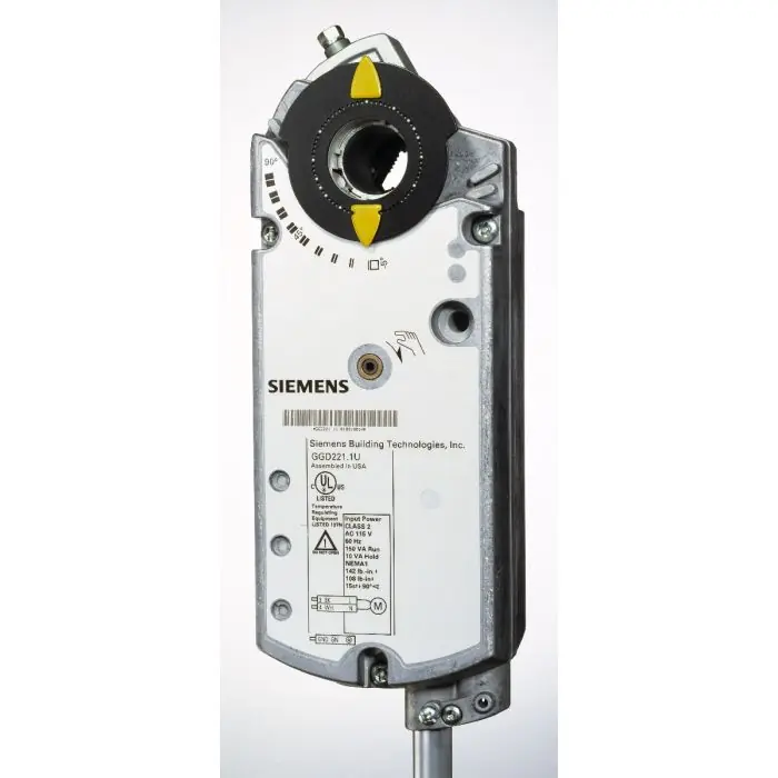 Siemens GGD226.1U Fire And Smoke Actuator, 142 in-lb