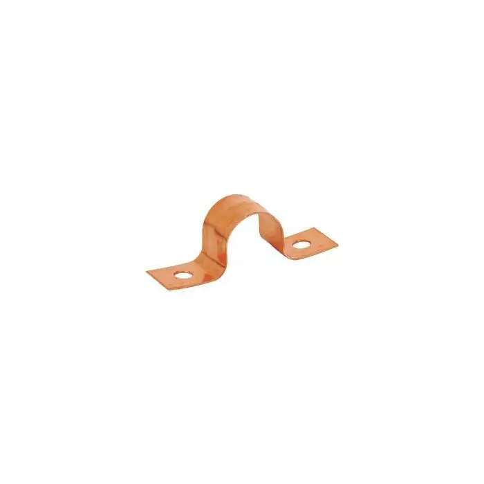 SIOUX CHIEF 501-2 1/2 CTS CU PLATED TUBE STRAP W/NAILS