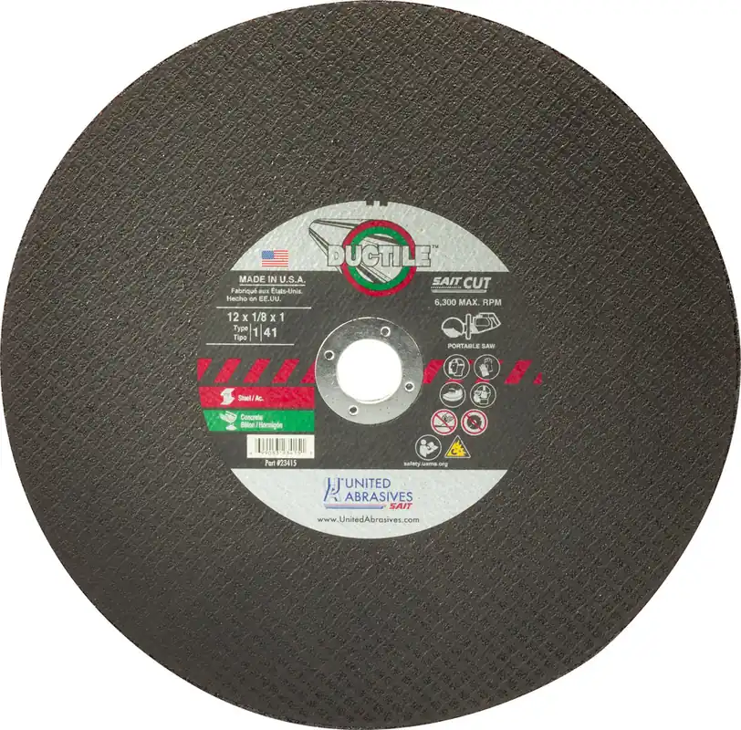 United Abrasives Sait 23458 14 20Mm Ductile Cut-Off Wheel