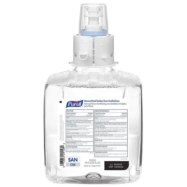 Gojo 6551-02 PURELL Advanced Hand Sanitizer Green Certified Foam