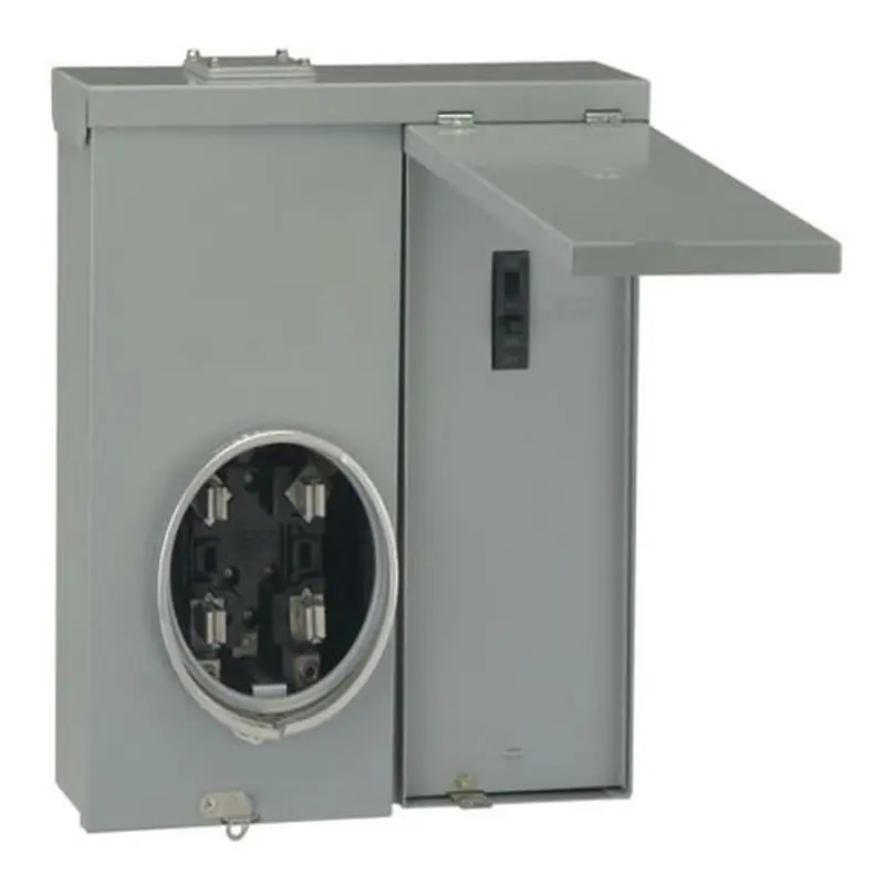 GE TM10RMCFMG 100 Amp Outdoor Meter Socket Load Center Combo 1 Phase