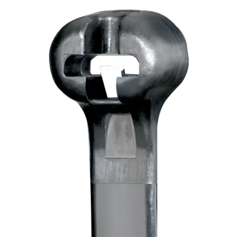 Panduit BT4I-M0 Dome-Top Barb Tie, Black, UV PA6.6, 14.3L, 40lb, PK1000