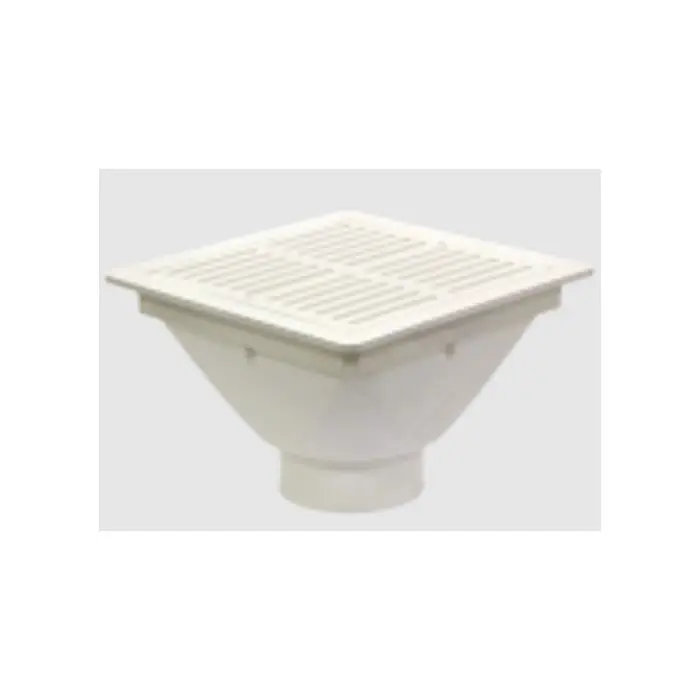 Josam FS943-HG PVC Floor Sink With Medium Duty PVC 1/2 Grate And Internal Dome Strainer 3 Pipe Size