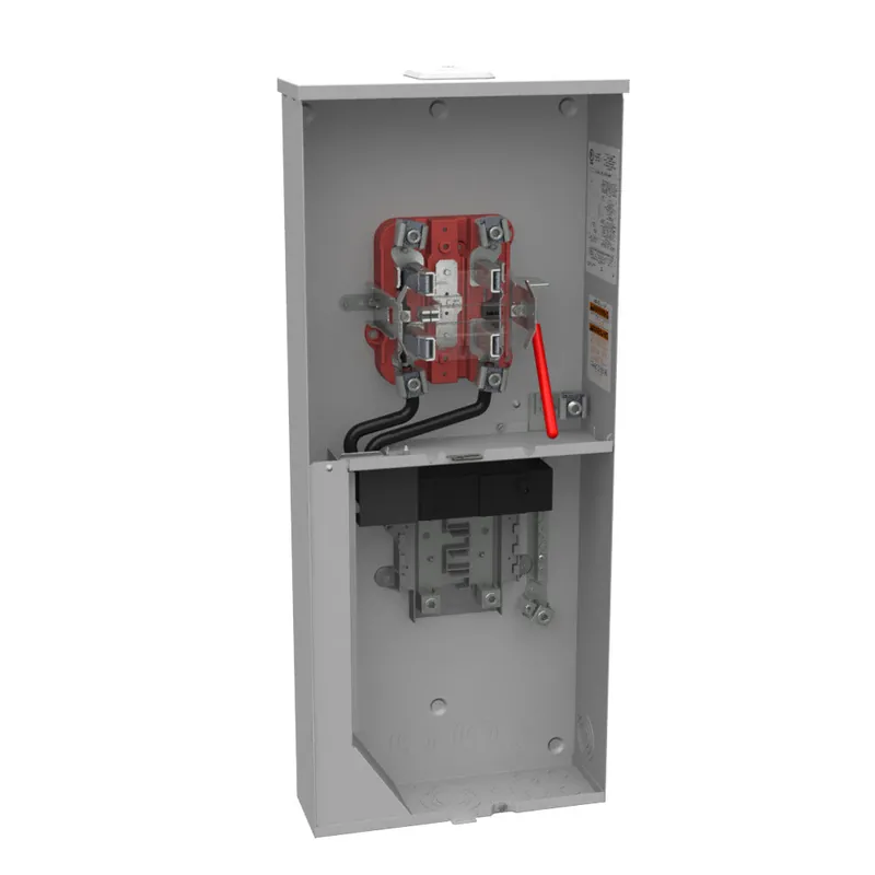 Milbank U6281-XL-200-5T9 Meter Socket with Main and Load Center 200 Amp 1 Phase Ringless