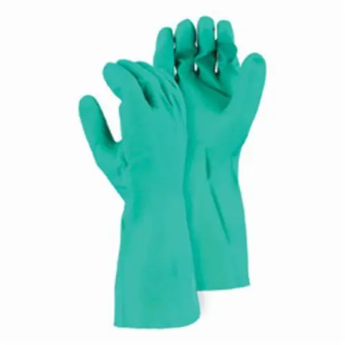 MAJESTIC GLOVE 3245/S NITRILE, FLOCK LINED, 15 MIL, SMALL