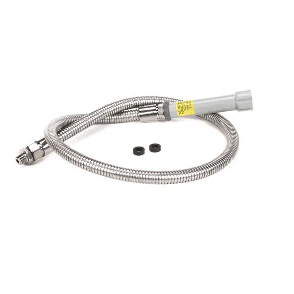 T&S Brass B-0044-HF Hose, 44 Flexible Stainless Steel with Adapter