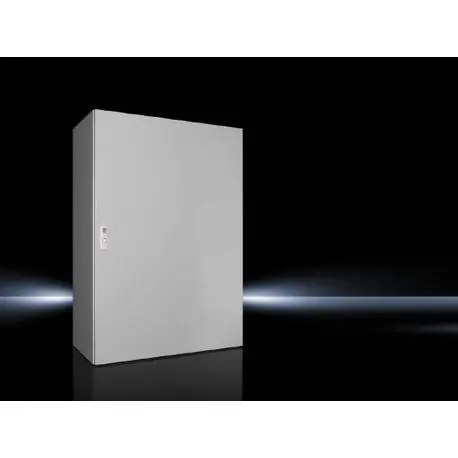 Rittal 1280000 AX Series Compact Enclosure With (2) Gland Plate, 800 mm W x 300 mm D x 1200 mm H, NEMA 4