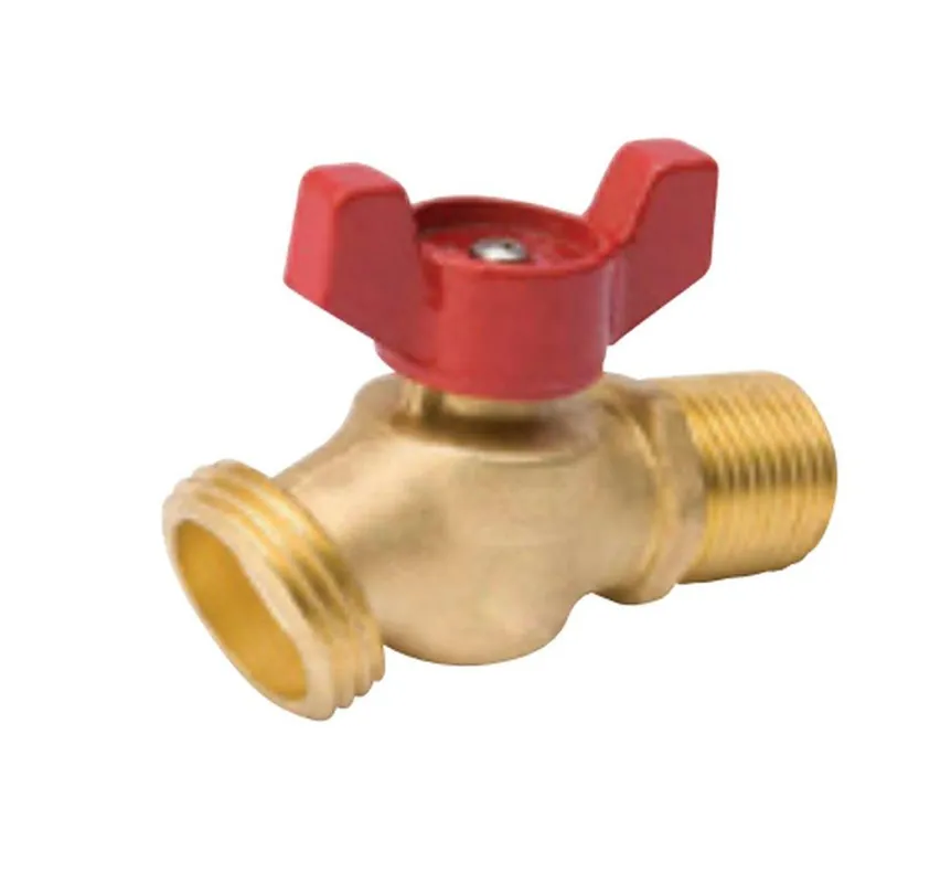 B&K 102-453HN QuarterMaster® 1/2 Inch Brass FPT x Hose Thread No Kink Hose Bibb