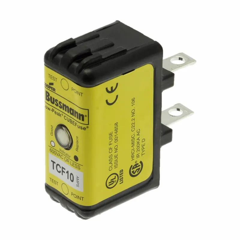 Bussmann TCF10 Current Limiting Inrush Current Withstand Time Delay Fuse 10 A 600 VAC/300 VDC
