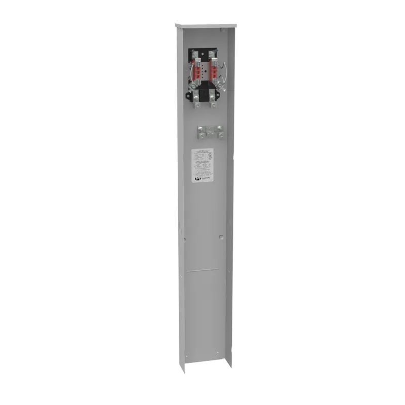 Milbank U3358-O-KK-ALT Single Position Meter Socket 200 Amp 1 Phase Ringless Horn 4 Term UG 240V Single Pedestal Direct Bury