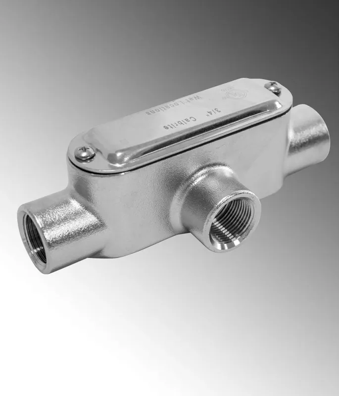Atkore S60500TE00 Cal Pipe 1/2 SS T Conduit Body
